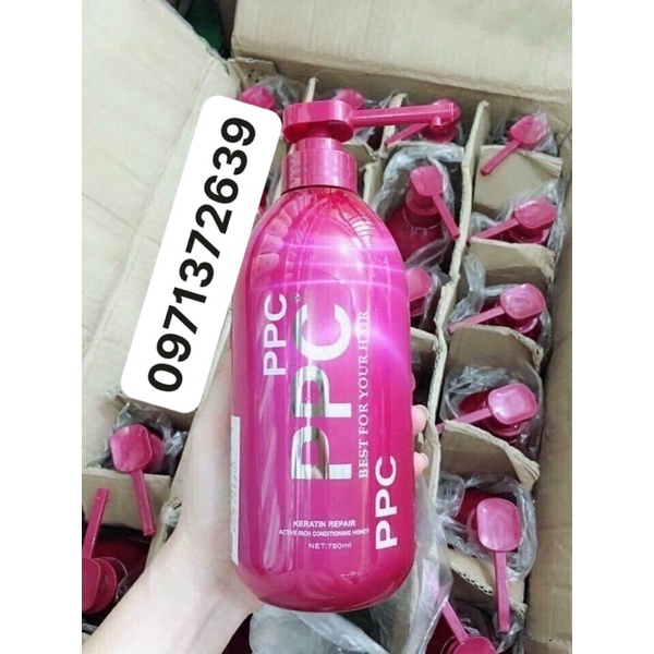dầu gội phục hồi tóc giữ ẩm ppc đỏ 750ml hàng chuẩn