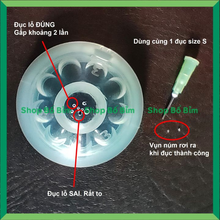 ⚡Đủ Size⚡Dập Lỗ Núm Ti Có Thể Thay Thế Cho Đục Lỗ Farlin Giúp Sữa Chảy Nhanh Hơn Giúp Bé Ăn Thuận Lợi