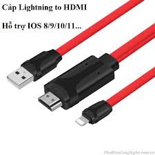 [Bán Giá Gốc] Dây cáp HDMI kết nối Tivi Máy chiếu cho Iphone 5 Iphone 6