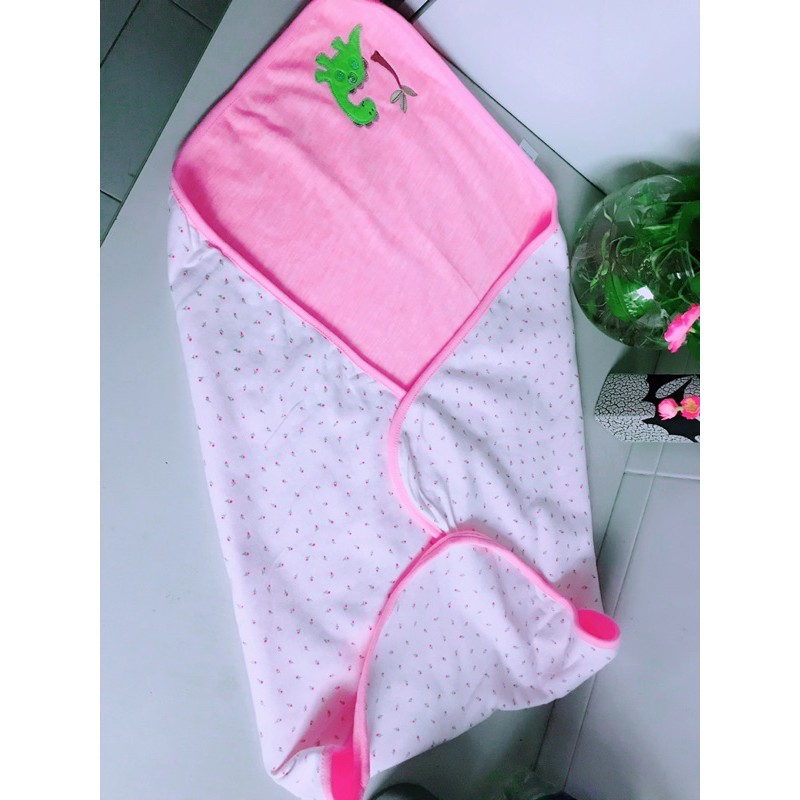 chăn cotton 2 lớp dầy cho bé sơ sinh, chăn đắp, khăn quấn bé sơ sinh