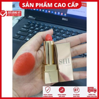 Son lì, son matte, SON SHI mềm mịn như nhung chống thấm nước chống khô môi lâu trôi - Son ăn được CB06