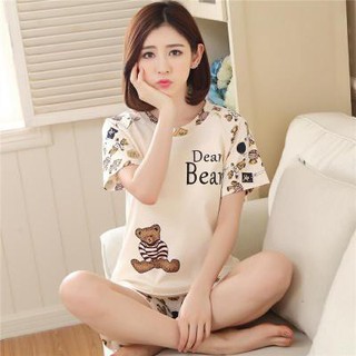 (HÀNG ORDER) Bộ mặc nhà quần đùi M017-1
