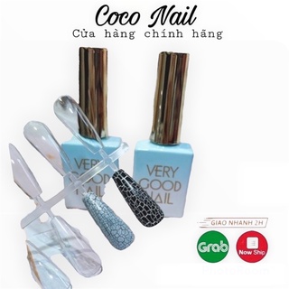 Sơn gel nứt 2 màu trắng đen Very Good Nail