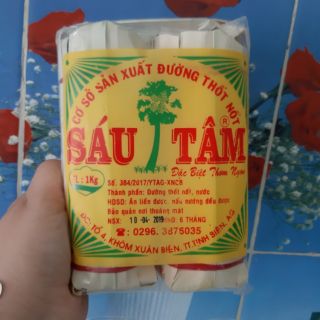 Combo 2kg đường thốt nốt gói lá thốt nốt hiệu Sáu Tâm