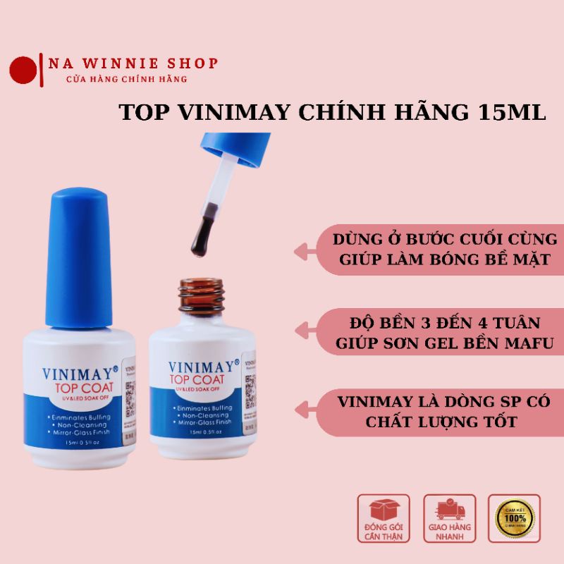 Base Top Vinimay, Cứng móng, Kiềm dầu, Top giọt sương, Top lì, Top loang, Sơn base và top vinimay chính hãng