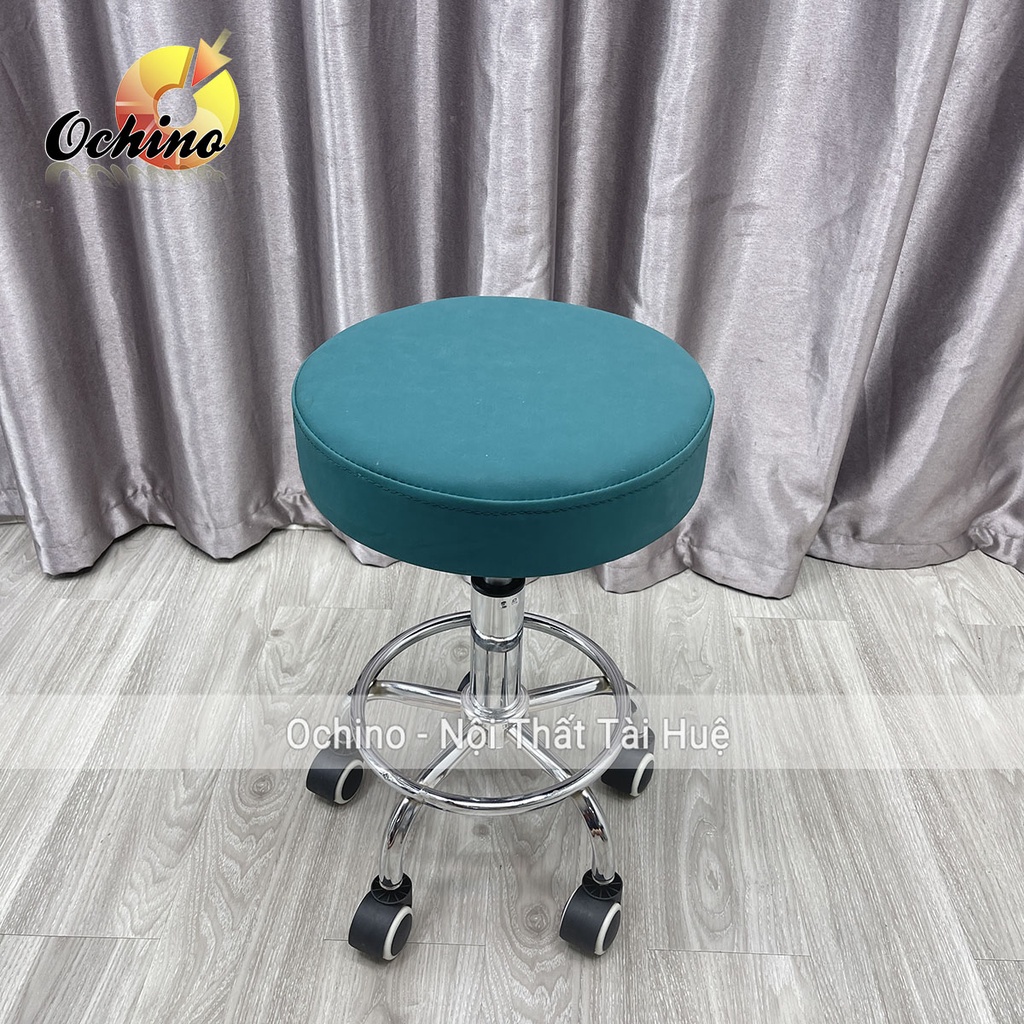Ghế Xoay Nâng Hạ Chuyên Dụng Cho Spa, Phun Săm, Nối Mi, Cắt Tốc Và Gội Đầu Mẫu Tròn Trơn Sang Chảnh