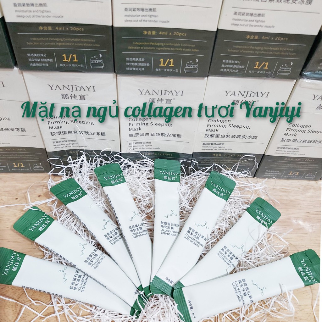 [1 Gói] Mặt nạ ngủ thạch Collagen YANJIAYI giúp nâng cơ mặt bổ sung collagen | BigBuy360 - bigbuy360.vn