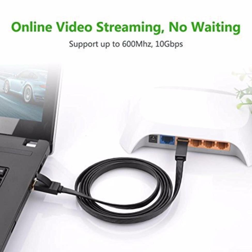 Cáp mạng 2 đầu đúc Cat7 UTP Patch Cords dạng dẹt UGREEN NW106 PKCNH