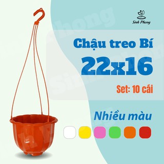 Chậu treo hình bí 22x16 (Set 10 cái)
