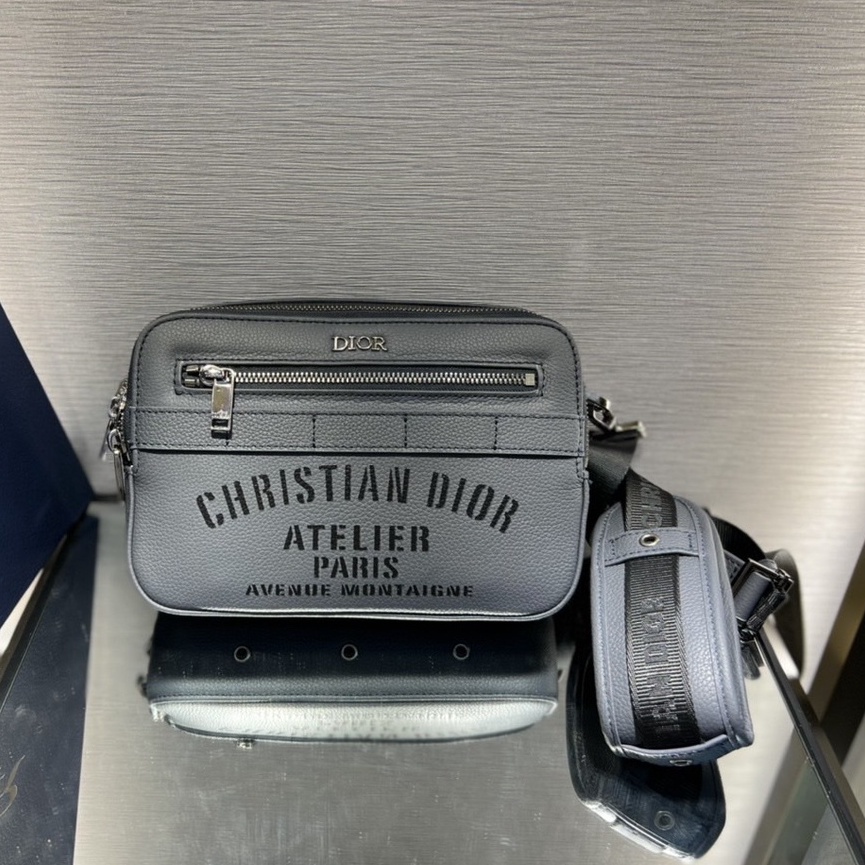 Túi đeo chéo Christian Dior Atelier Paris Xám LA fullbox