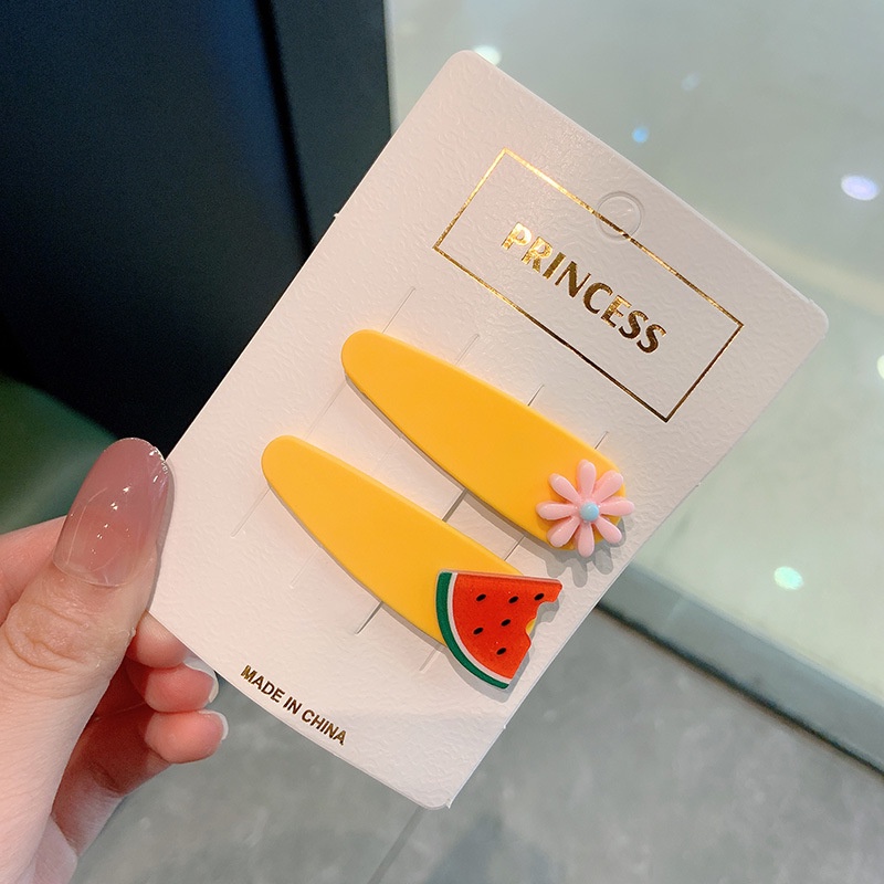 Set 10 Kẹp Tóc Hình Trái Cây Dễ Thương Cho Bé Gái