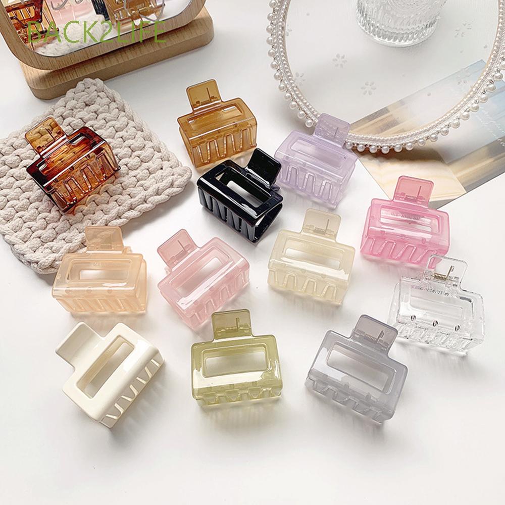 Kẹp tóc càng cua chất liệu nhựa nhiều màu tùy chọn cho nữ