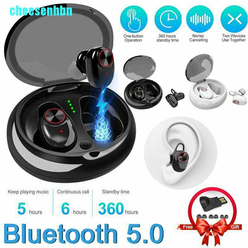 Tai Nghe Nhét Tai Bluetooth 5.0 Không Dây Âm Thanh Bass Kiểu Dáng Thể Thao