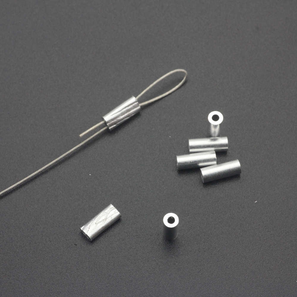 Set 100 ống nhôm nối dây câu cá chuyên dụng