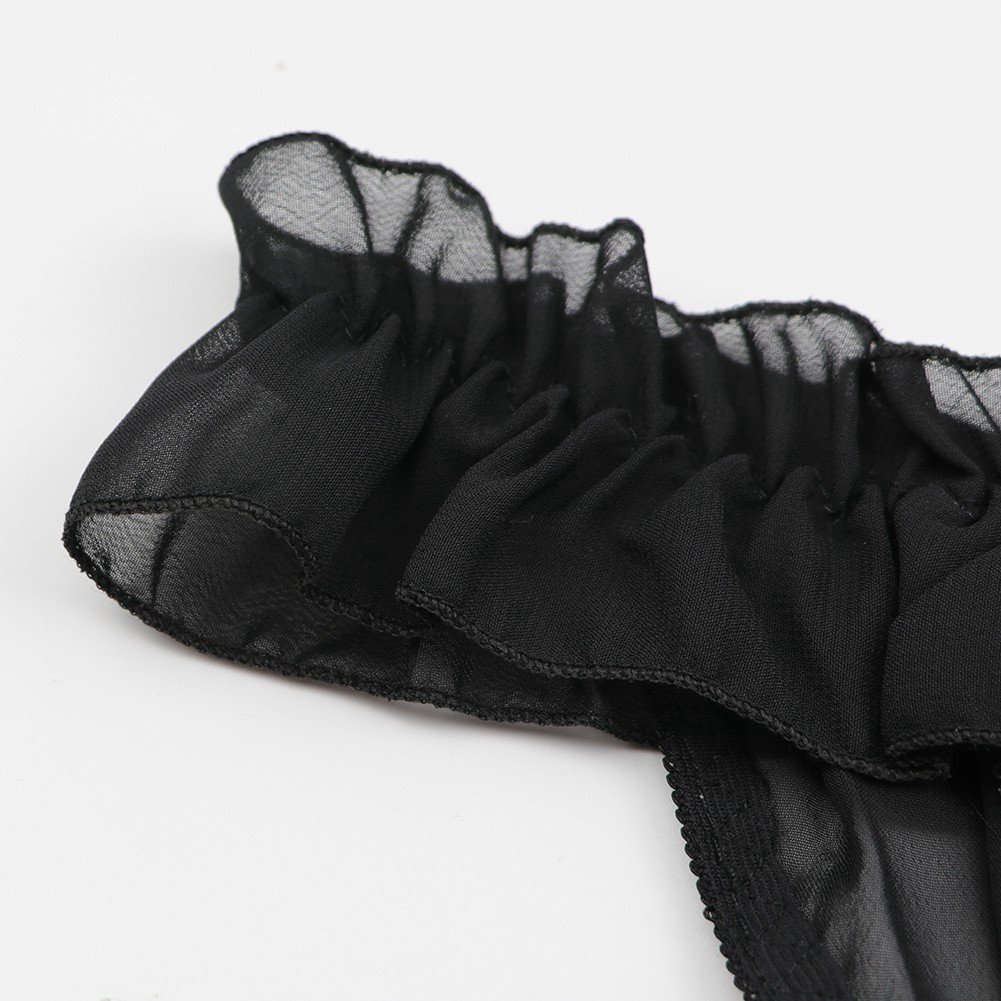 Set đồ lót 6 món màu trắng đen gợi cảm dành cho bạn gái