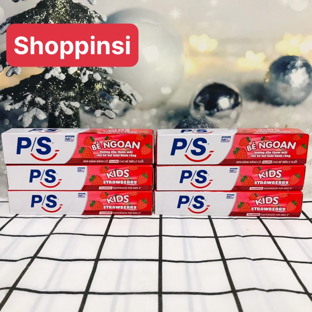 Kem đánh răng PS trẻ em hương dâu 35g