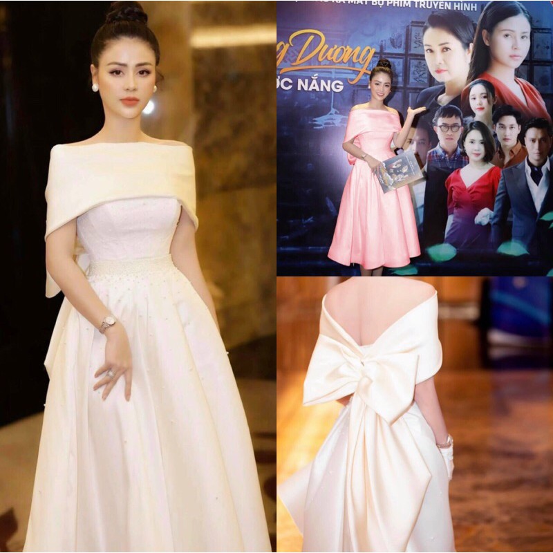 ĐẦM XOÈ TRỄ VAI NƠ TO SAU LƯNG ( ẢNH VÀ VIDEO THẬT 1000% )