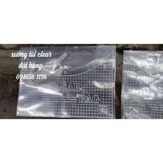 Túi clear loại To khổ F (1 cái|)