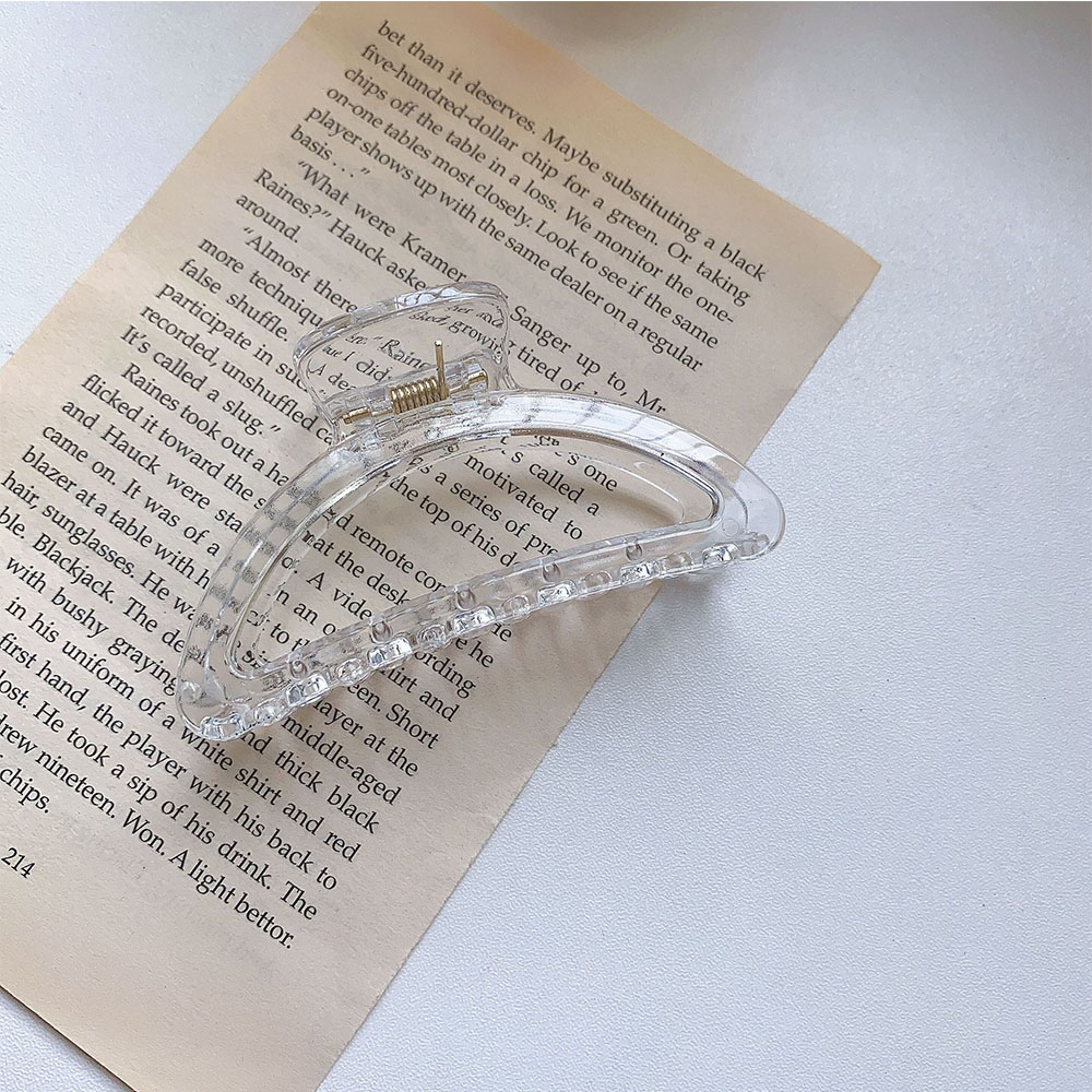 Kẹp Tóc Cỡ Lớn Bằng Nhựa Acrylic Tiện Dụng