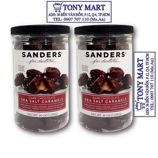 CHOCOLATE ĐEN CARAMELS MUỐI BIỂN SANDER'S 1,02KG - USA