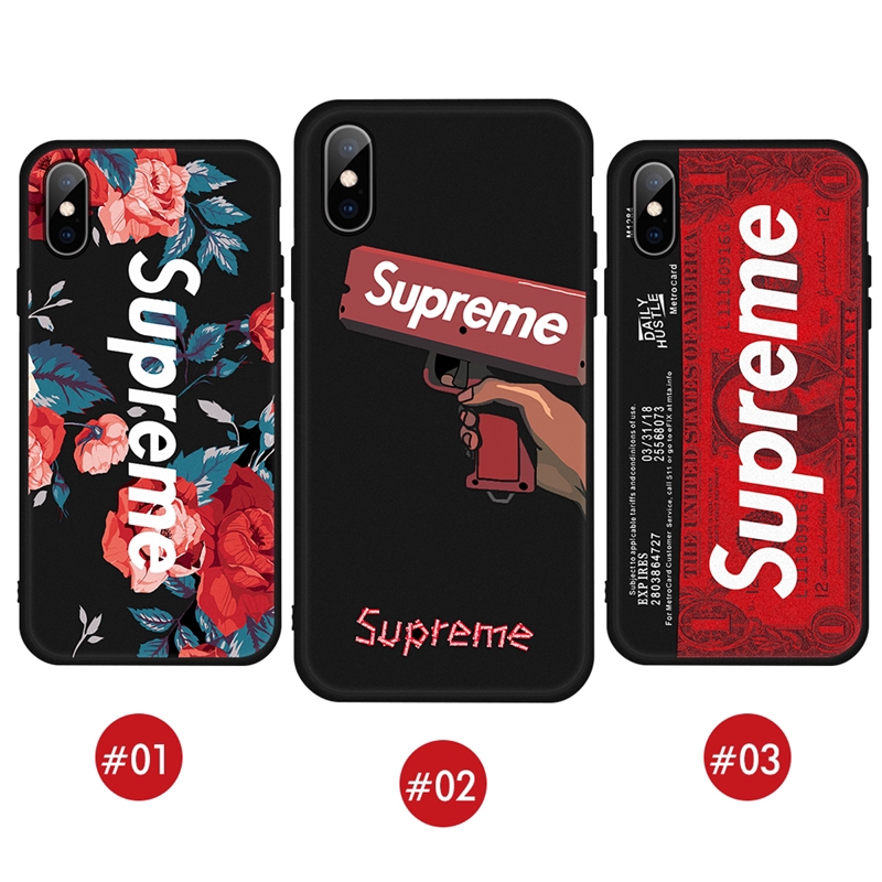 Ốp điện thoại in chữ Supreme thời trang cho iPhone XS MAX XR X 7 8 6S 6 Plus