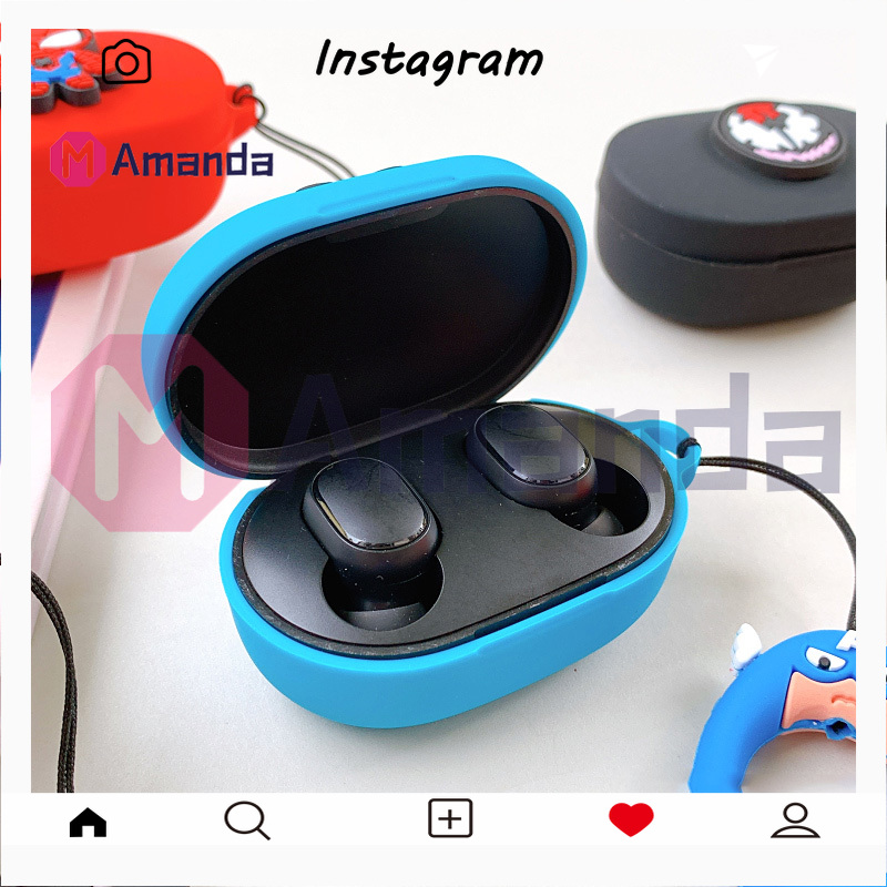 🌟In stock🌟M06 Redmi airdots case xiaomi airdots case earphone cover AirDots Youth Edition Wireless Headset case