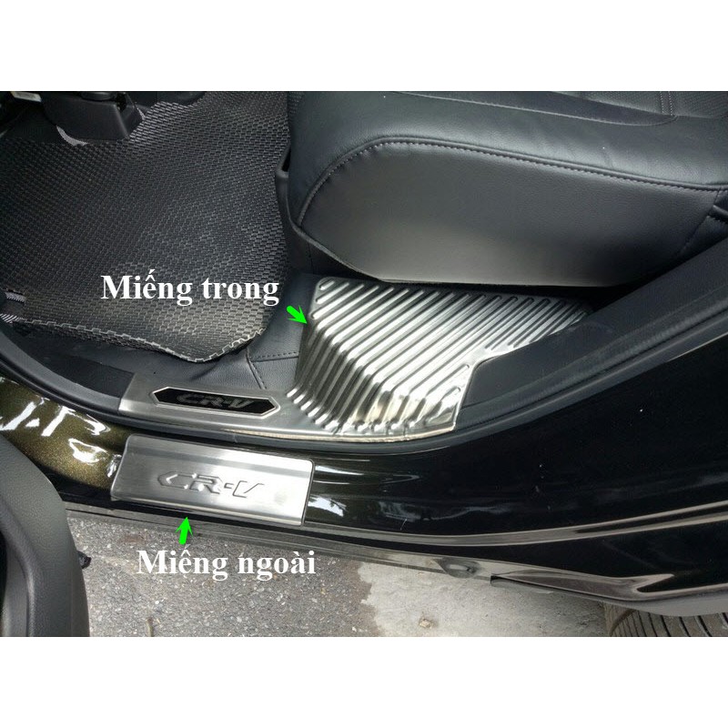 Ốp bậc cửa trong ngoài Honda CRV 2018-2020 tặng kèm phụ gia tăng dính