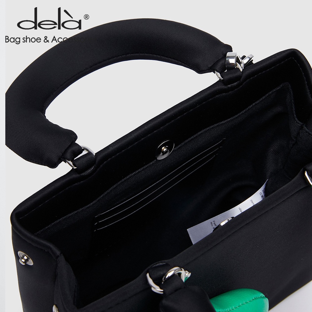 Dela Túi Xách Đeo Vai Hình Vuông Nhỏ Mặt Cười Thời Trang Mùa Xuân 2022 Cho Nữ