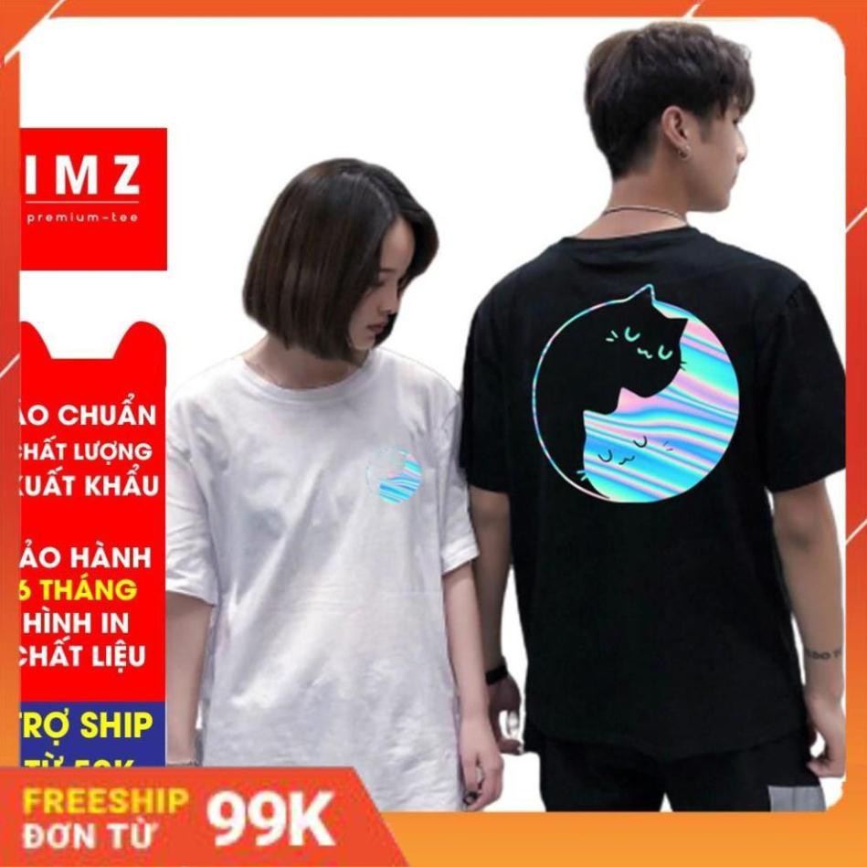 ÁO THUN TAY LỠ PHẢN QUANG MÈO Ú- ÁO THUN NAM ÁO THUN NỮ UNISEX PHOM RỘNG GIÁ RẺ