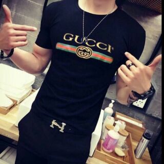 Áo thun đôi gucci nam nữ hàng qc