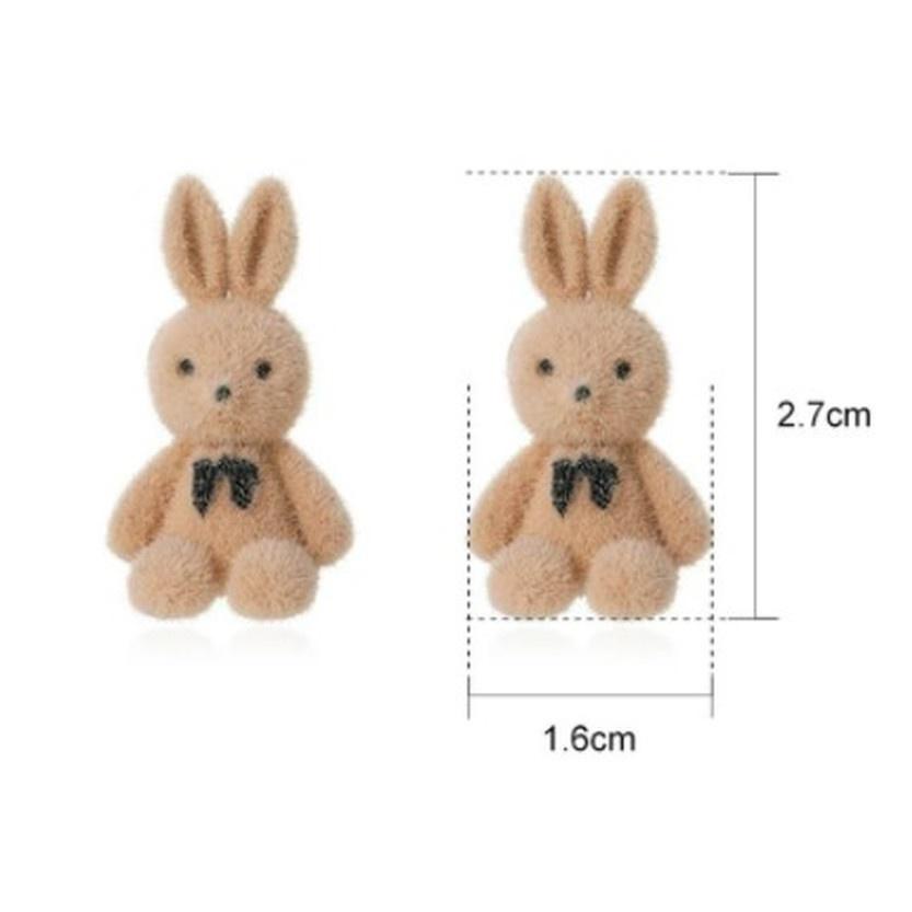 Khuyên Tai Thỏ Baby Dễ Thương Tiểu Thư Phụ Kiện Thời Trang Xu Hướng Hàn Quốc Cho Nữ Và Bé Gái