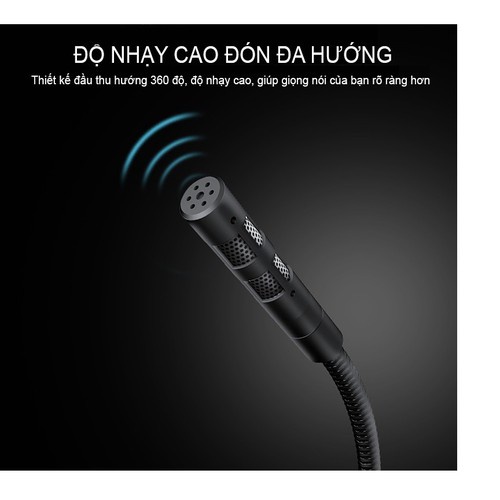 Micro hội nghị Straight T22 - Micro để bàn chuyên dụng cho học trực tuyến và hội thảo - Micro thu âm cho máy tính T-21 -