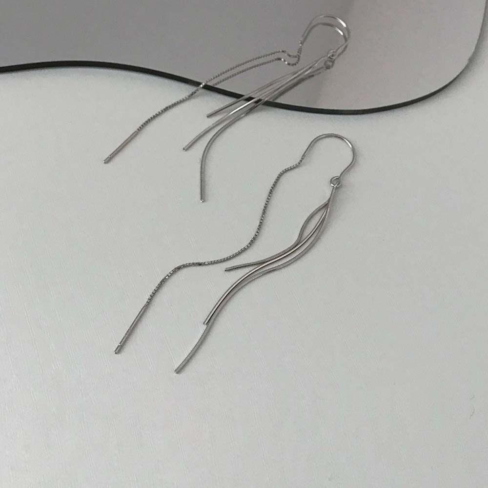 Khuyên Tai Tua Rua Dài Hình Chữ U Thời Trang VANES1 Dành Cho Nữ