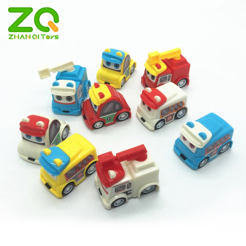 ZHAN QI TOYS Xe đồ chơi mini  thiết kế kéo lùi vui nhộn cho bé