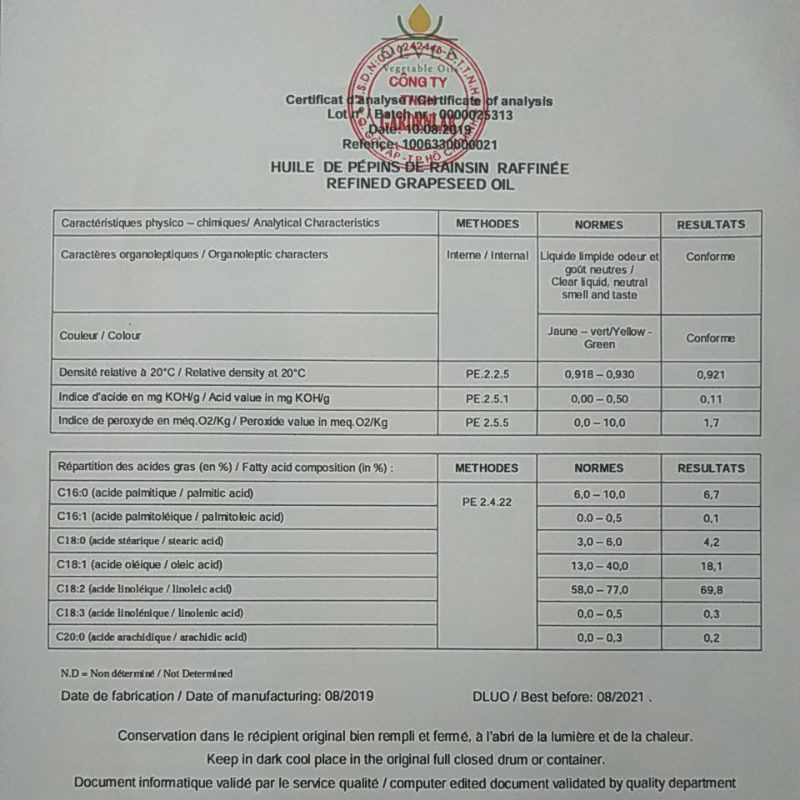 500ML Dầu Hạt Nho - Dầu Nền Dùng Trong Mỹ Phẩm | BigBuy360 - bigbuy360.vn