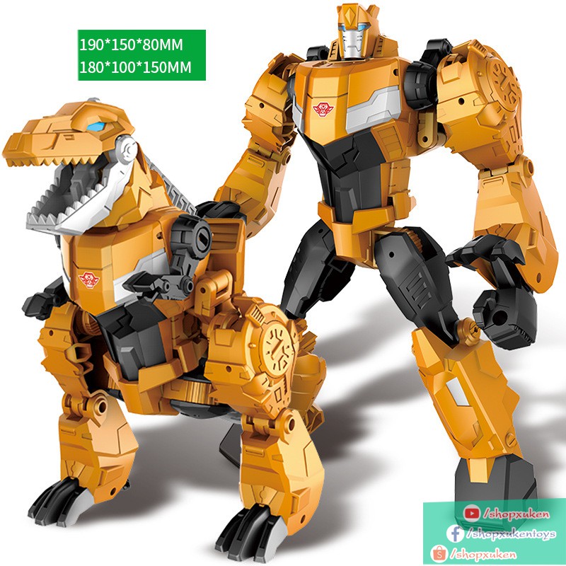 Robot biến hình Đồ Chơi lắp ráp oto Transformers cao 20 cm mẫu Optimus, Bumblebee, Megatron, Grimlock và Starscream