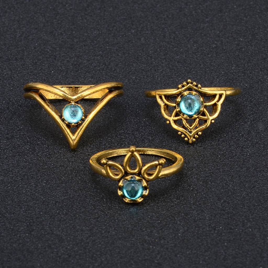 Set 9 nhẫn đeo khớp ngón tay thời trang nữ