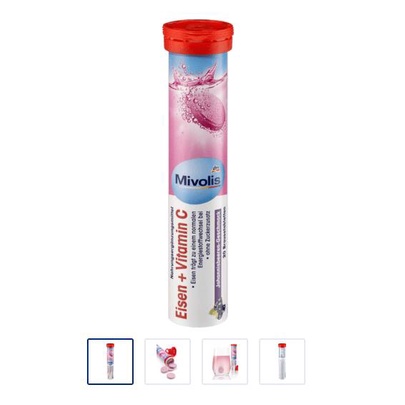 Viên Sủi Vtamin & Khoáng Chất Mivolis Đức - Hỗ trợ tăng cường hệ miễn dịch. Tuýp 20 Viên