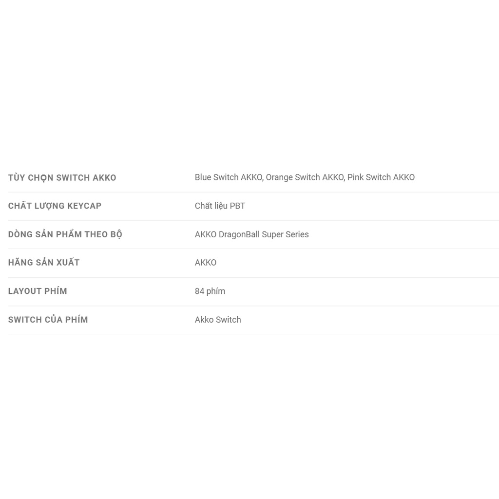 Bàn phím cơ AKKO 3084 ACG84 Goku - DragonBall Super series