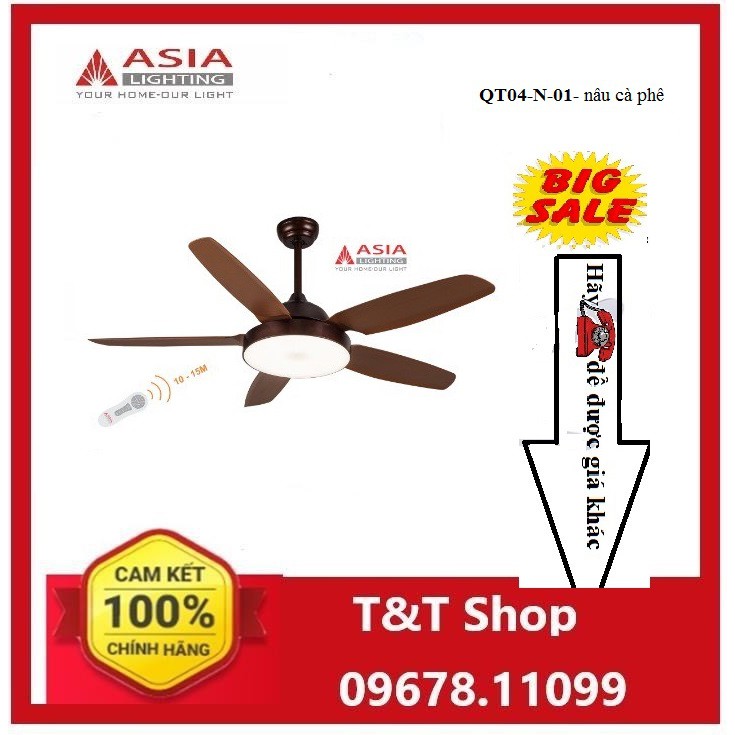 Quạt trần đèn Asia QT04-N-01