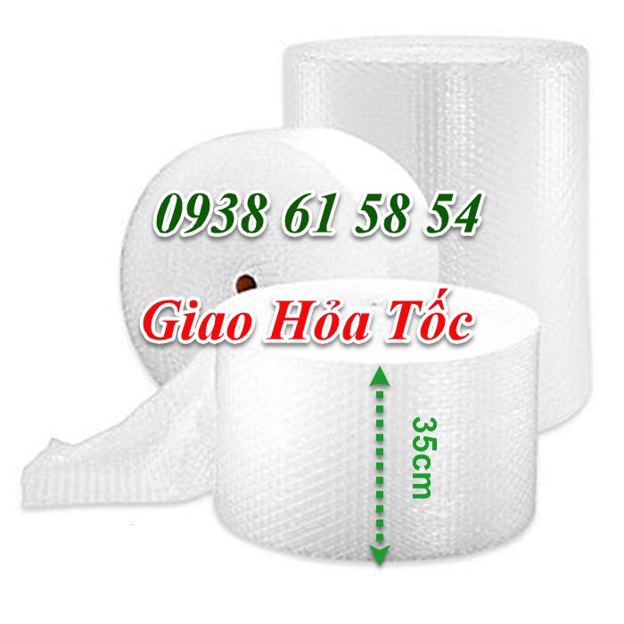 [50 Mét] Cuộn Xốp Hơi Bong Bóng Khí Khổ 35cmx50m