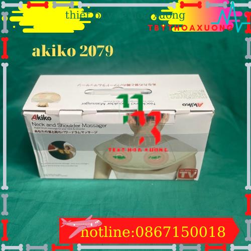 Đai Massage Đấm Lưng Vai Cổ Gáy Akiko - Nhật Bản, Bảo Hành 12 Tháng