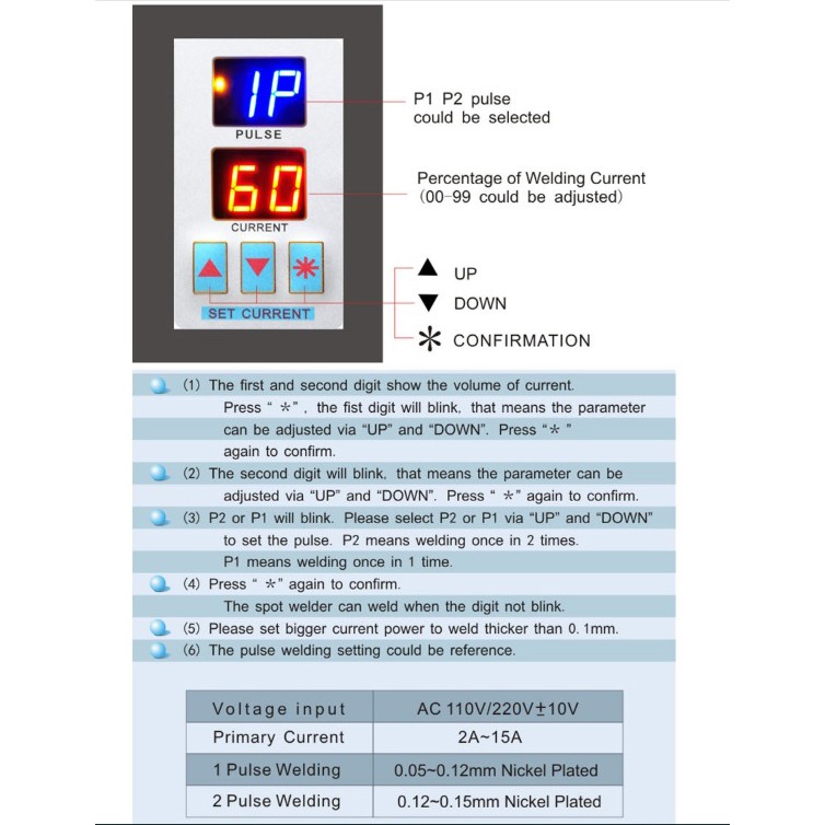 Máy Hàn Cell Pin Sunkko 737G Chính Hãng