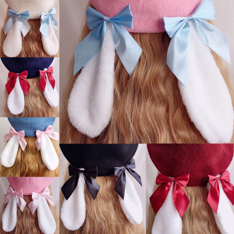 Mũ Nồi Phối Lông Thỏ Dễ Thương Cho Nữ