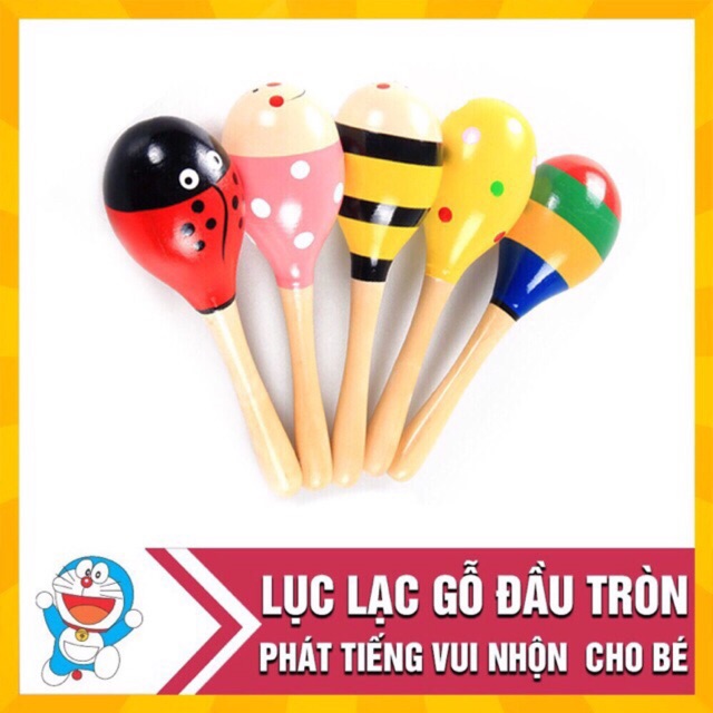 Lục lạc gỗ cho bé cảm nhận âm thanh