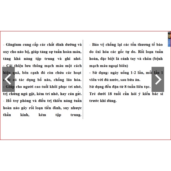 Gingium hộp 120 viên của Đức