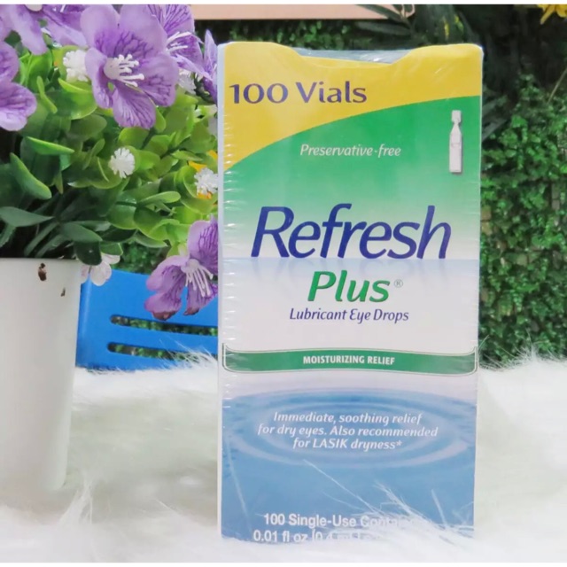 Nước mắt nhân tạo Refresh Plus Lubricant  Eye Drops (100 tép).