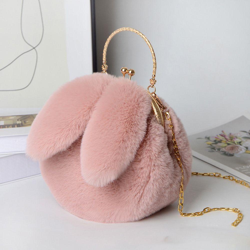 Lilyes Túi Xách Đeo Vai Đựng Điện Thoại / Tiền Xu Hình Tai Thỏ Ngọt Ngào Có Dây Xích Đeo Một Bên Vai Cho Bé Gái