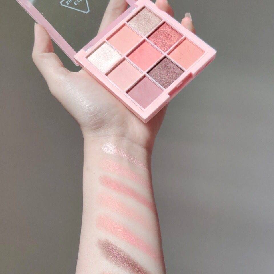 [Hàng mới về] Bảng phấn mắt 9 màu trang điểm lâu trôi Lameila