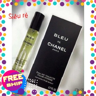 Nước hoa Nam Blue Channel 20ml lưu hương lên đến 8h Mùi hương gỗ rừng quyến rũ Thể Hiện Đẳng Cấp Phái Mạnh | BigBuy360 - bigbuy360.vn